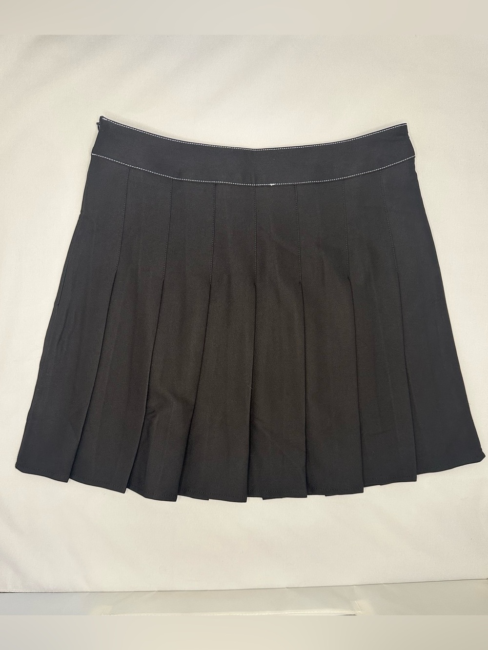 SHEIN Black Pleated Mini Skirt Medium 6